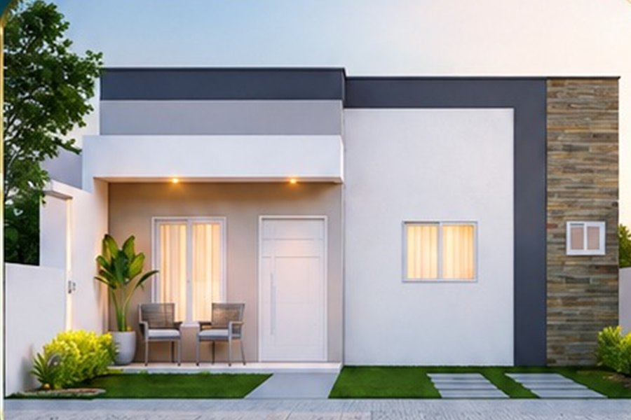 Independent villa exterior at Fortune Delite