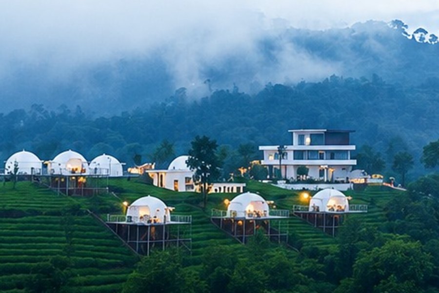 Eco retreat among the misty green hills at Bandalemoor